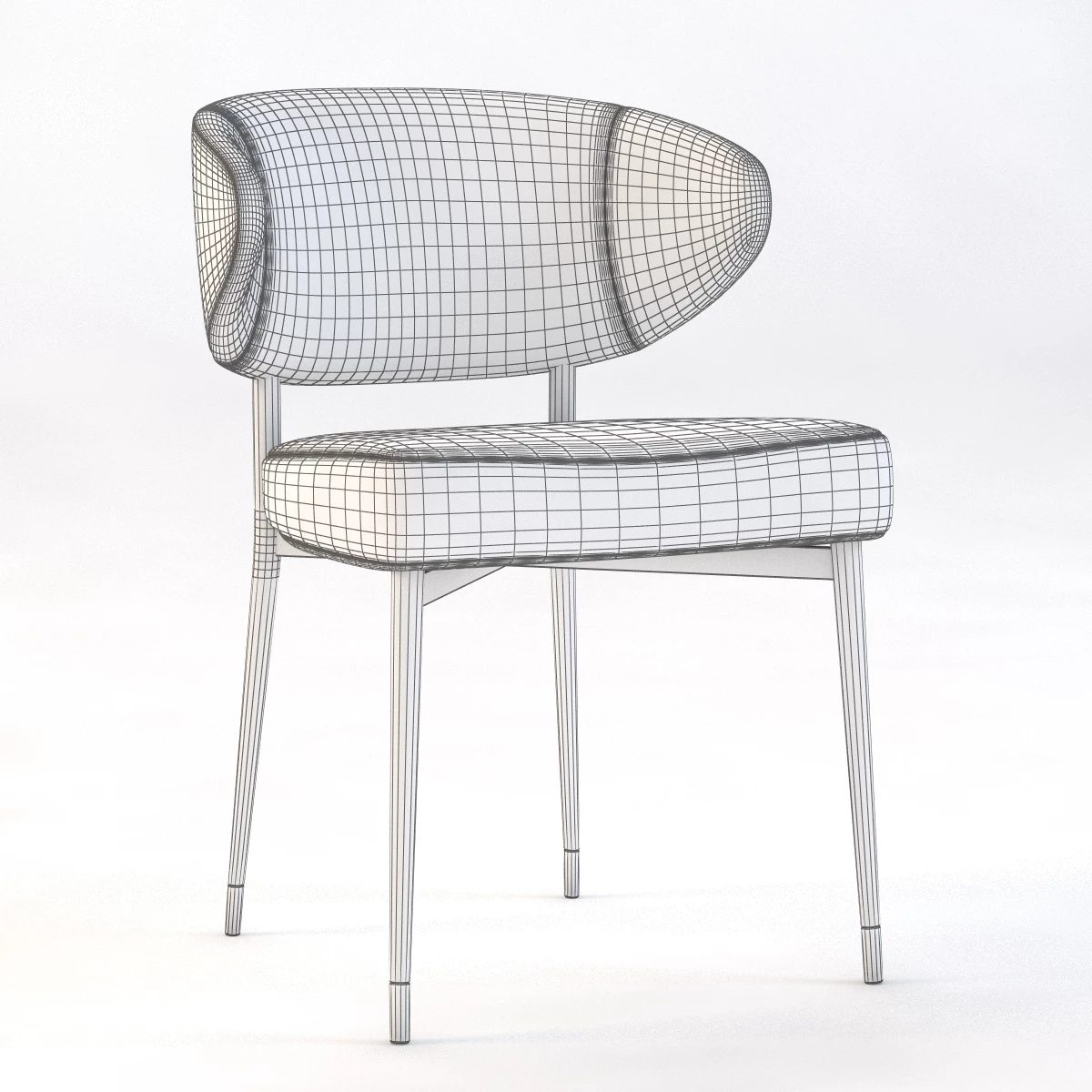 Minotti Mills Chair 3D Model_03