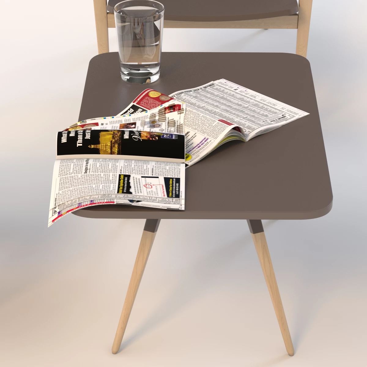 Modernatique Chair And Table 3D Model_03