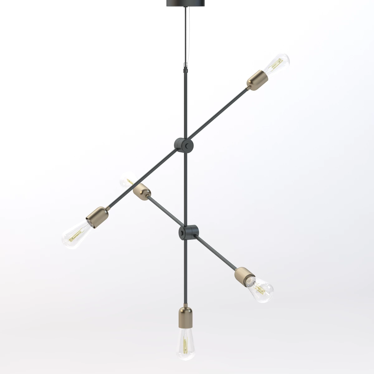 Molecular Ceiling Light 3D Model_01
