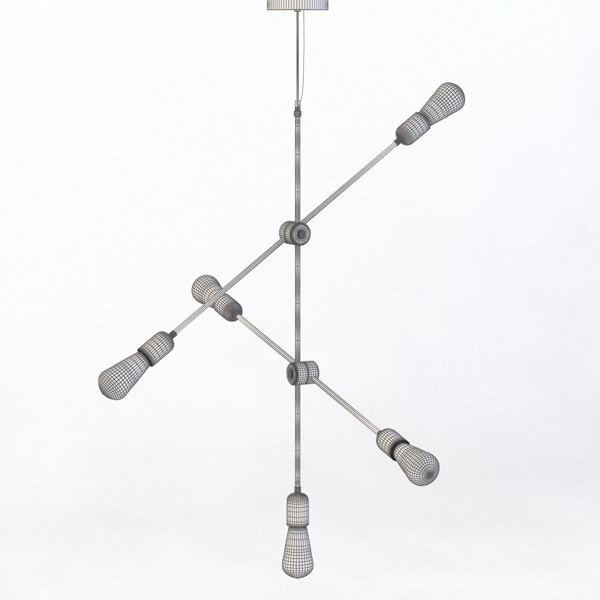 Molecular Ceiling Light 3D Model_03