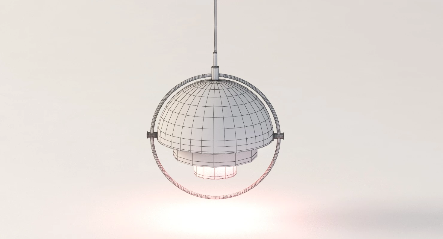 Multi Lite Pendant by Louis Weisdorf for Gubi 3D Model_09
