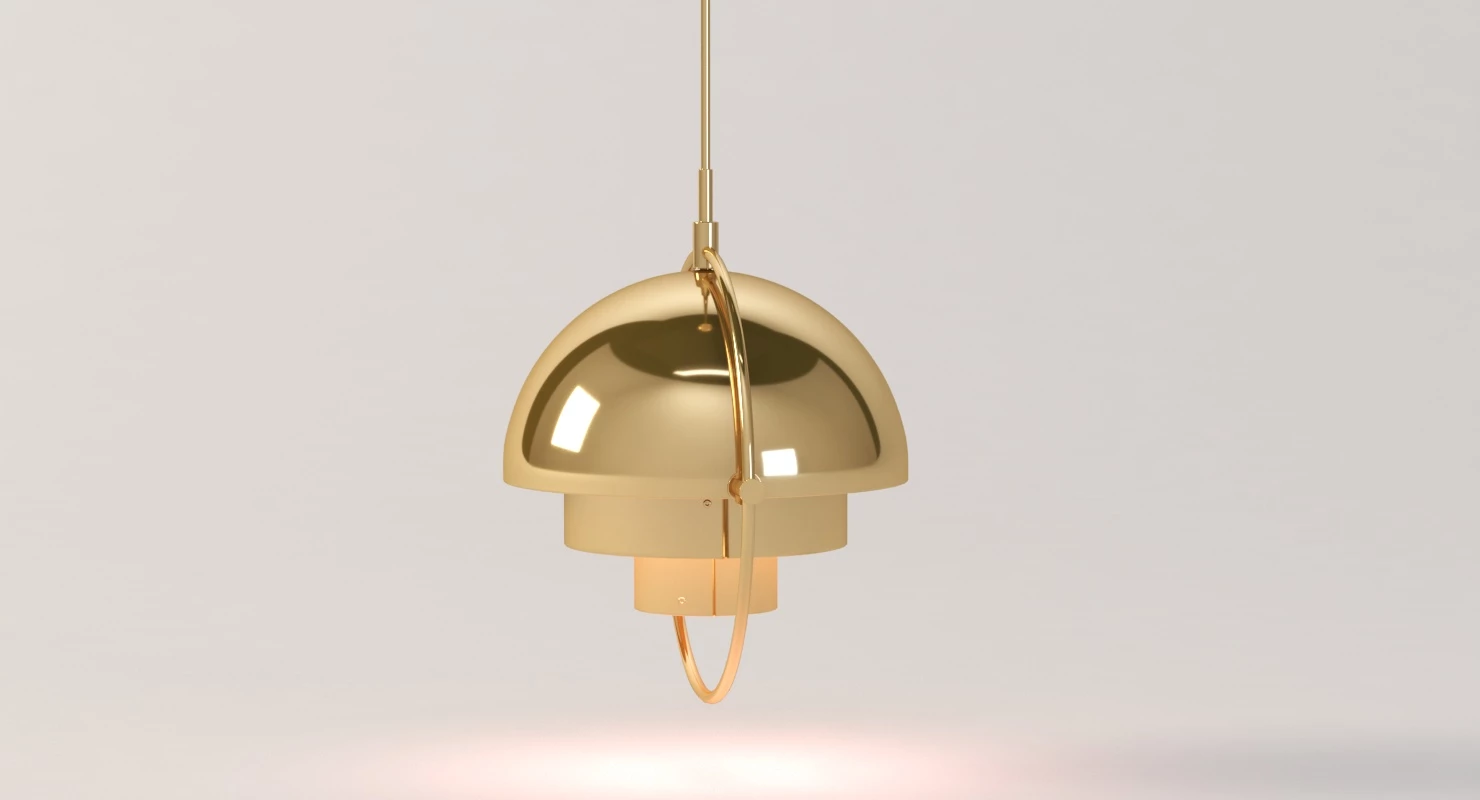 Multi Lite Pendant by Louis Weisdorf for Gubi 3D Model_07