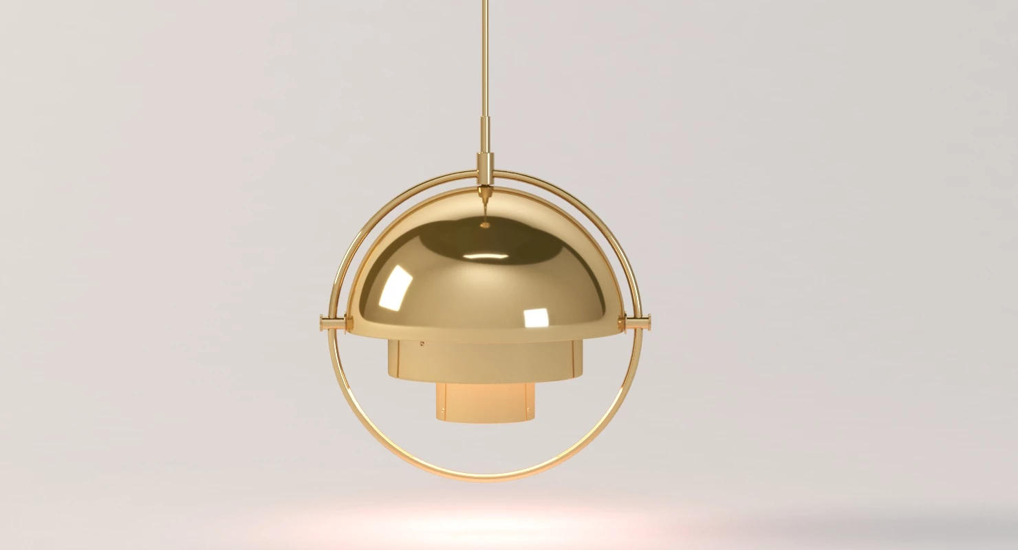 Multi Lite Pendant by Louis Weisdorf for Gubi 3D Model_01