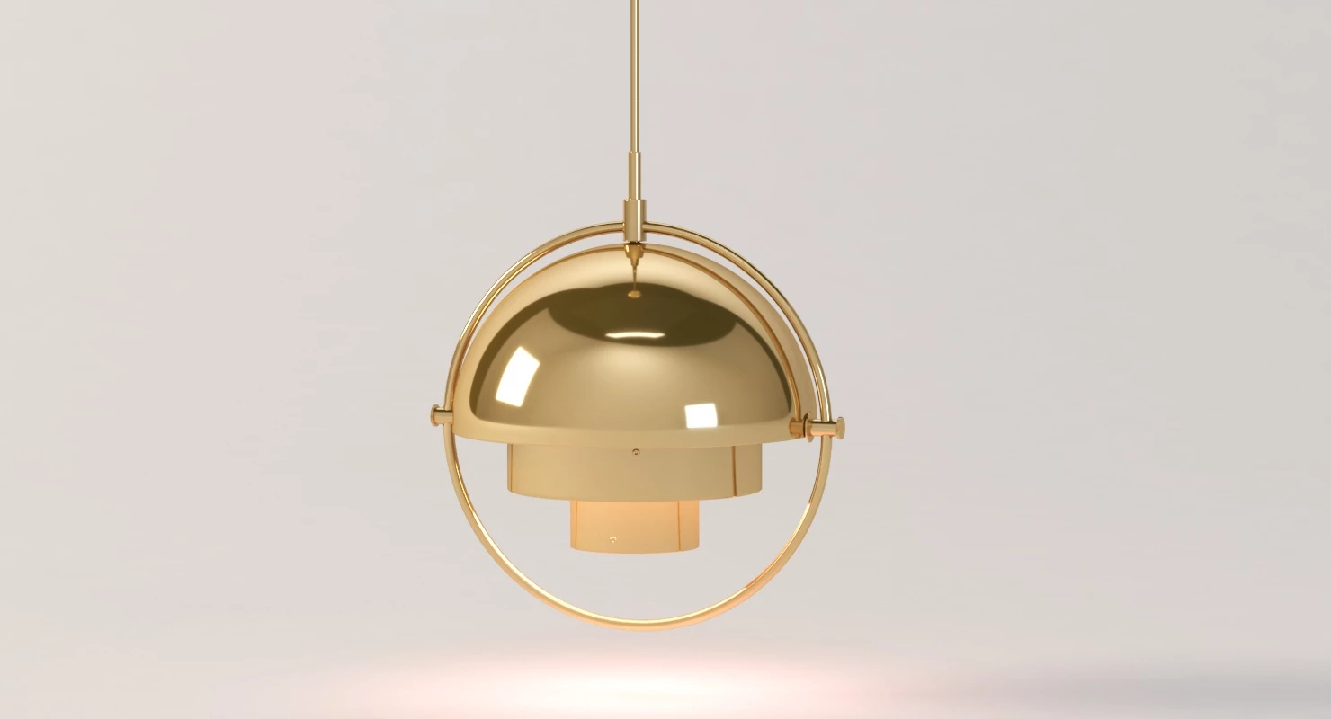 Multi Lite Pendant by Louis Weisdorf for Gubi 3D Model_05