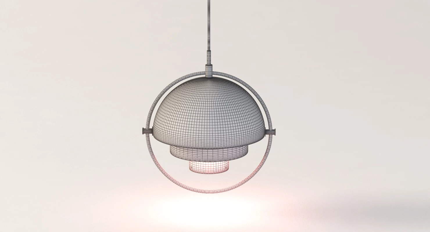 Multi Lite Pendant by Louis Weisdorf for Gubi 3D Model_010