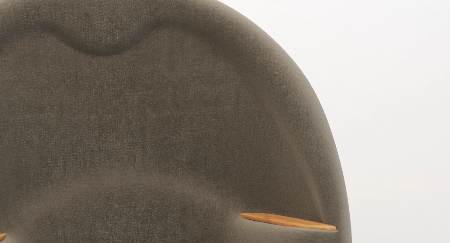 Nanna Ditzel Oda Lounge Chair And Ottoman 3D Model_03