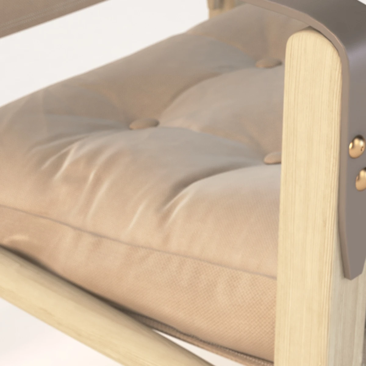 Natural Canvas KK47000 Safari Chair by Kaare Klint 3D Model_015