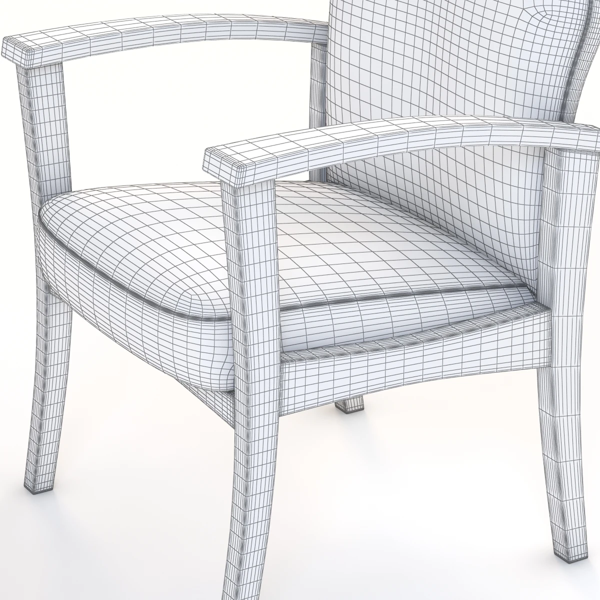 Nemschoff Torii Multiple Seating Armchair Module 3D Model_09