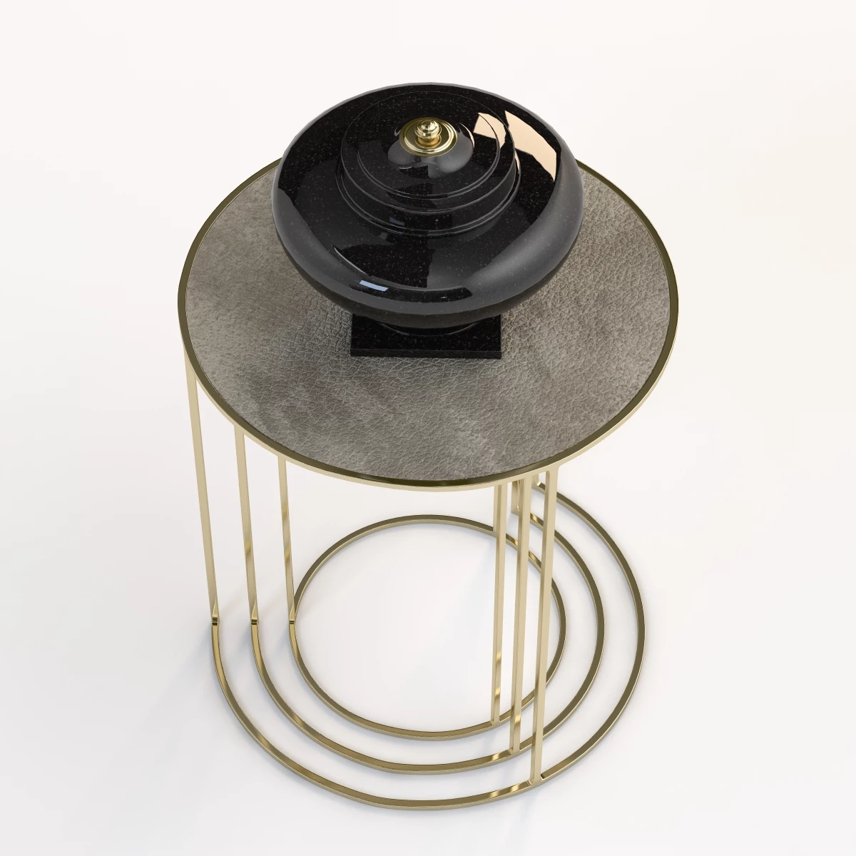 Nest of Round Side Tables 3D Model_07