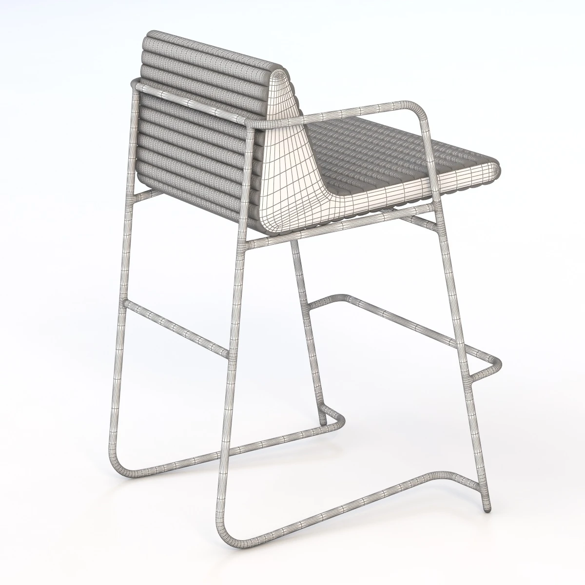 Nopa Iron Legged Stool 3D Model_06