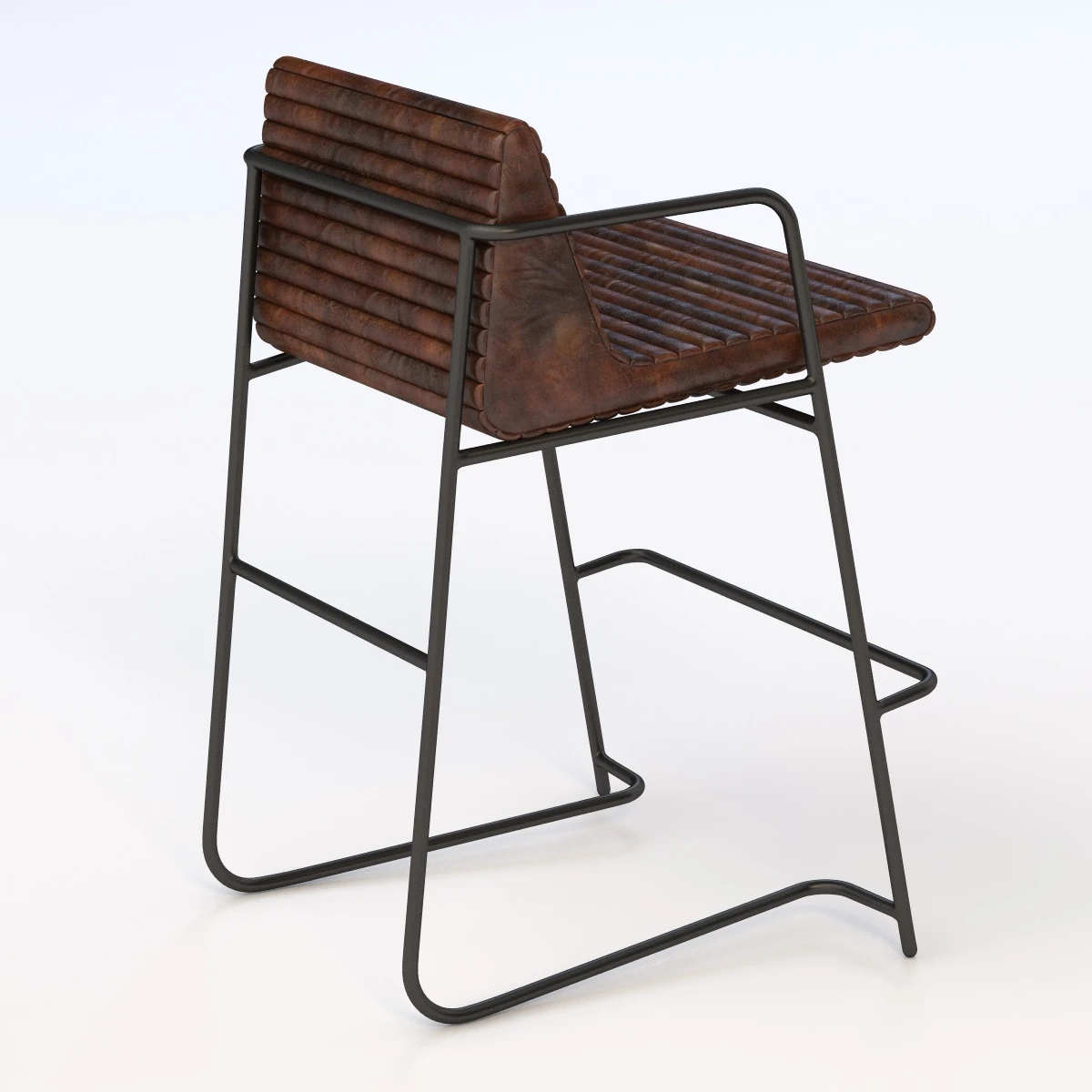 Nopa Iron Legged Stool 3D Model_05