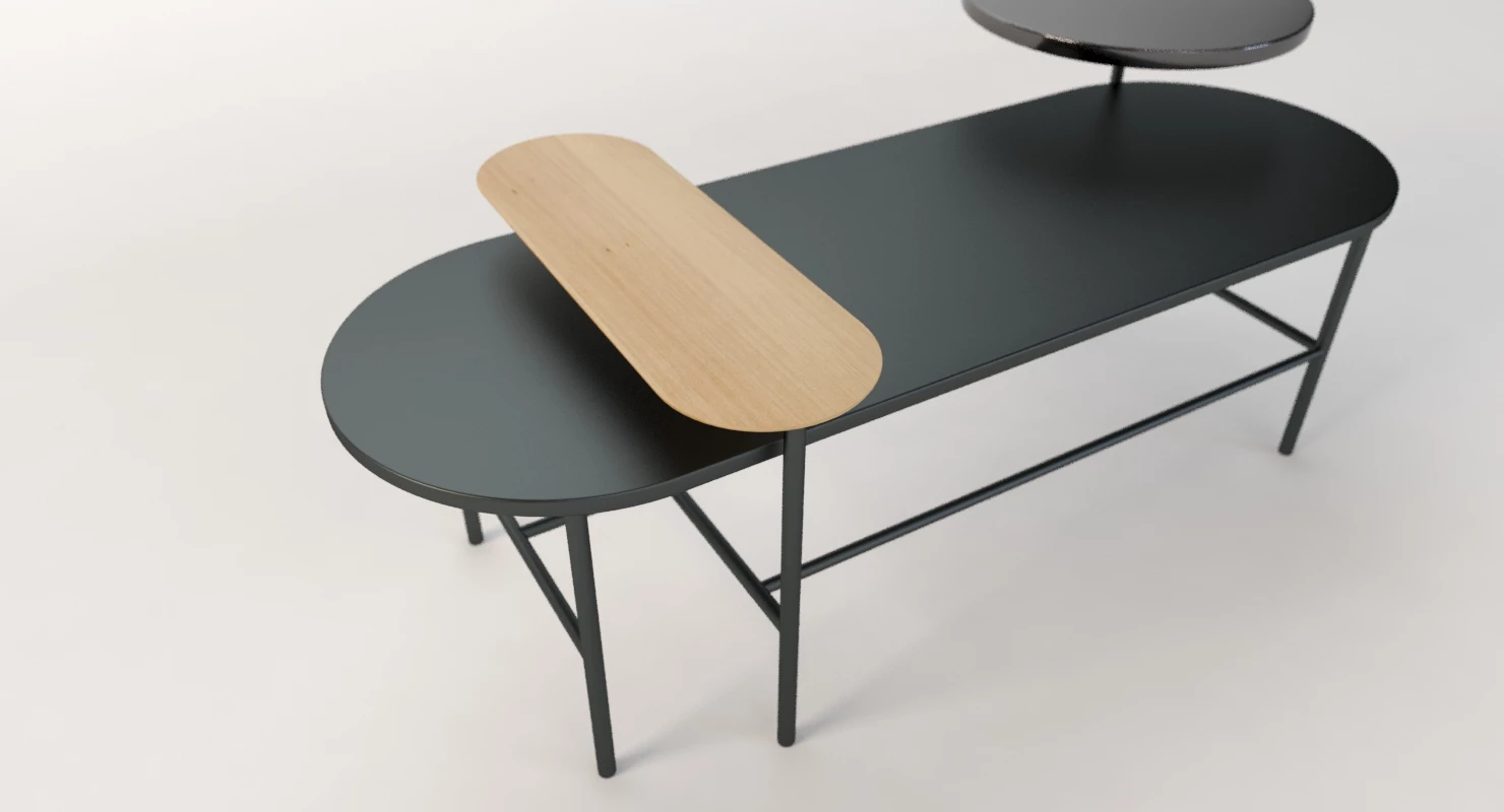 Palette Jh7 Table by And Tradition 3D Model_03
