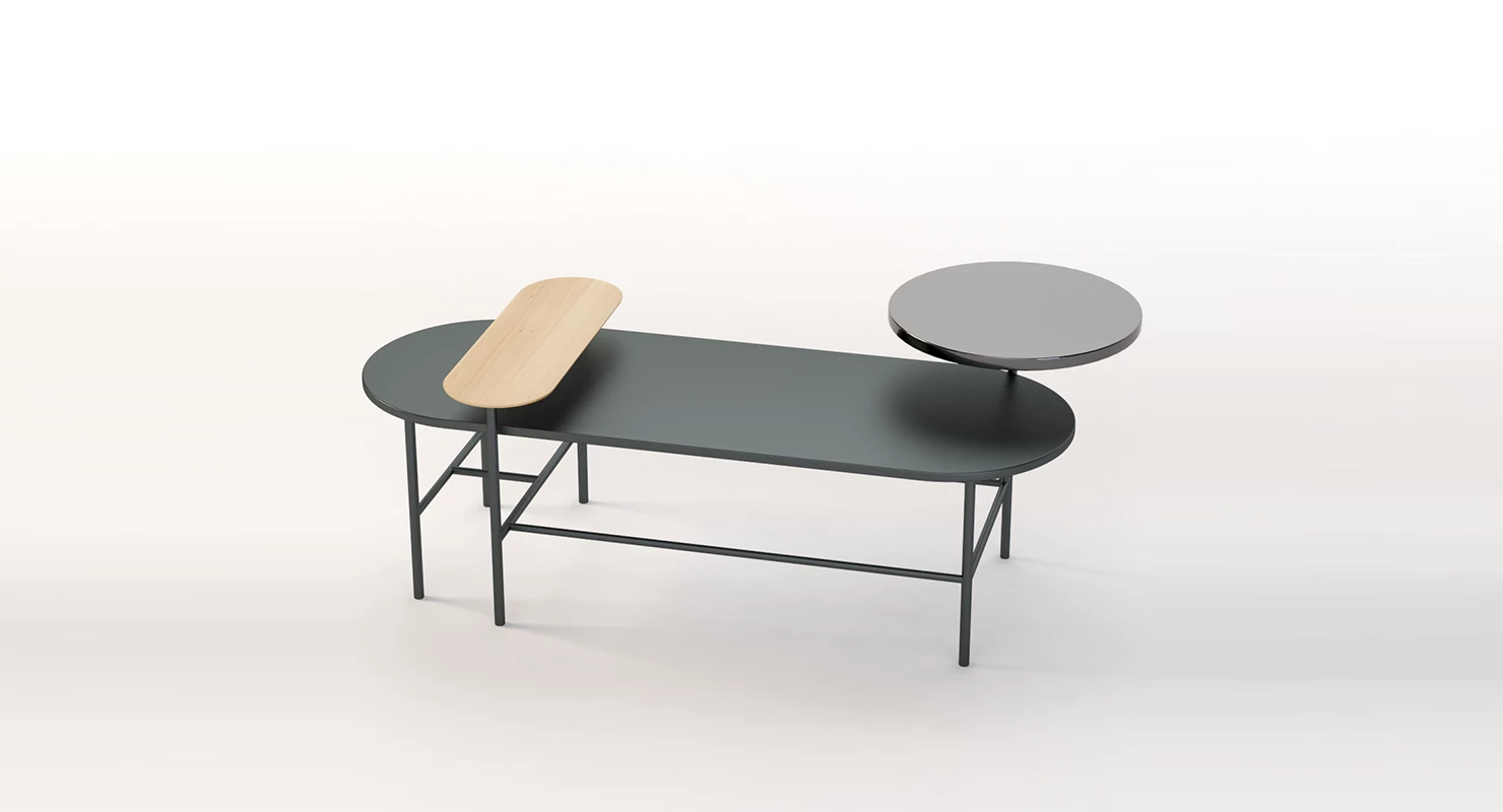 Palette Jh7 Table by And Tradition 3D Model_01