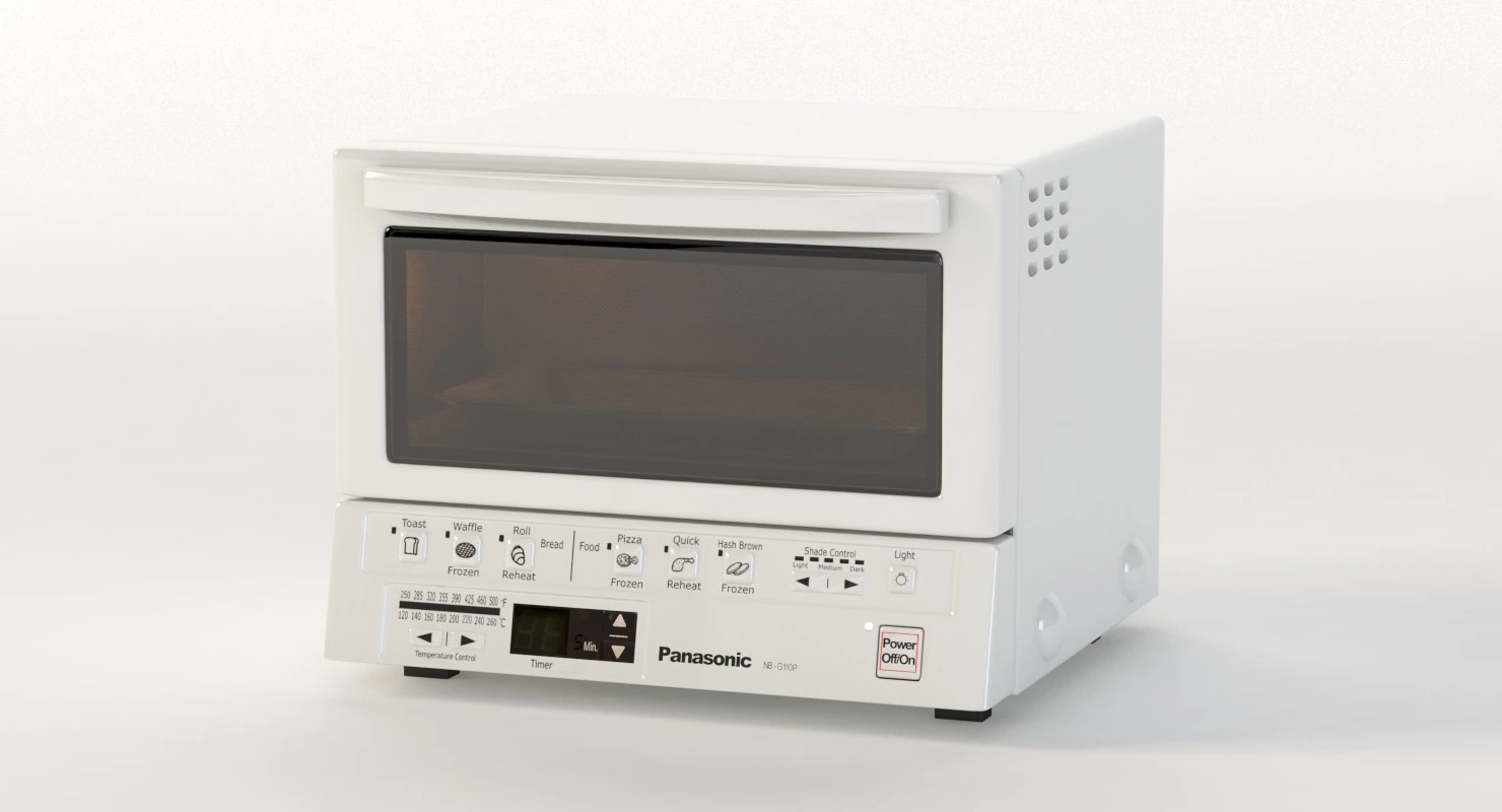 Panasonic Flashxpress Toaster Oven With Double Infrared Heating 3D Model_010
