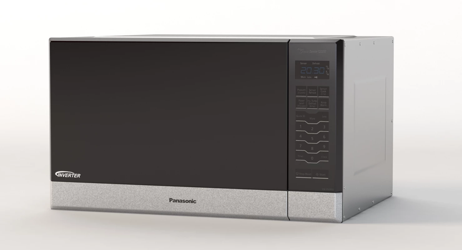 Panasonic NN SN686S Microwave Oven 3D Model_09