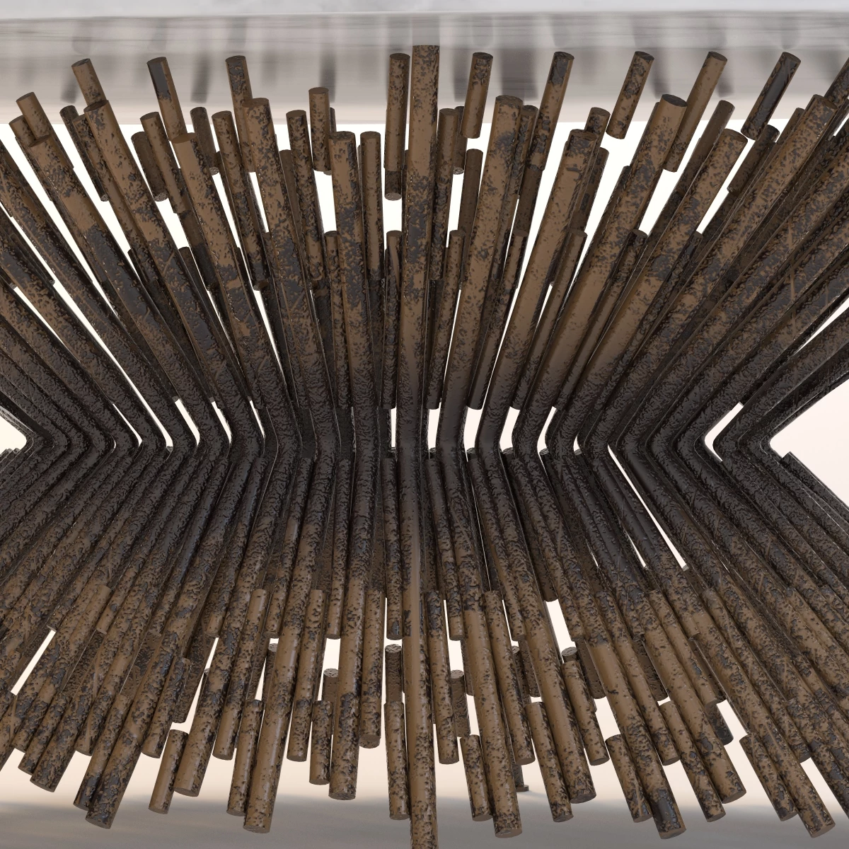 Pick Up Sticks Dining Table 3D Model_09
