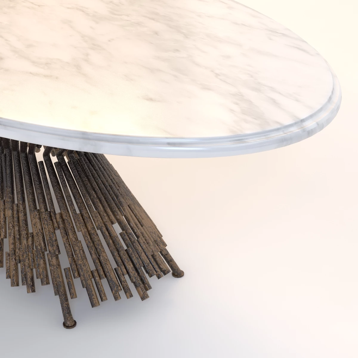 Pick Up Sticks Dining Table 3D Model_07