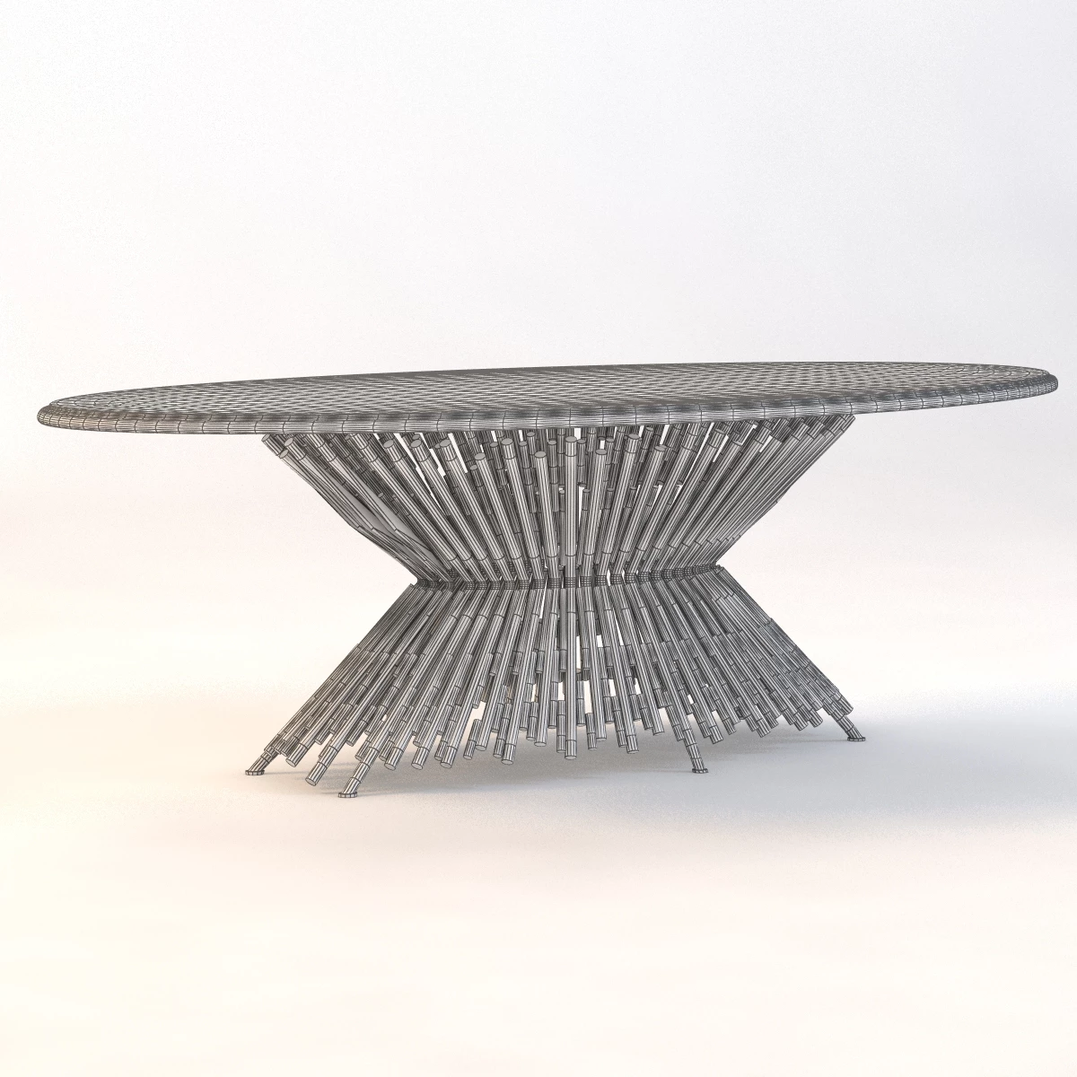 Pick Up Sticks Dining Table 3D Model_03