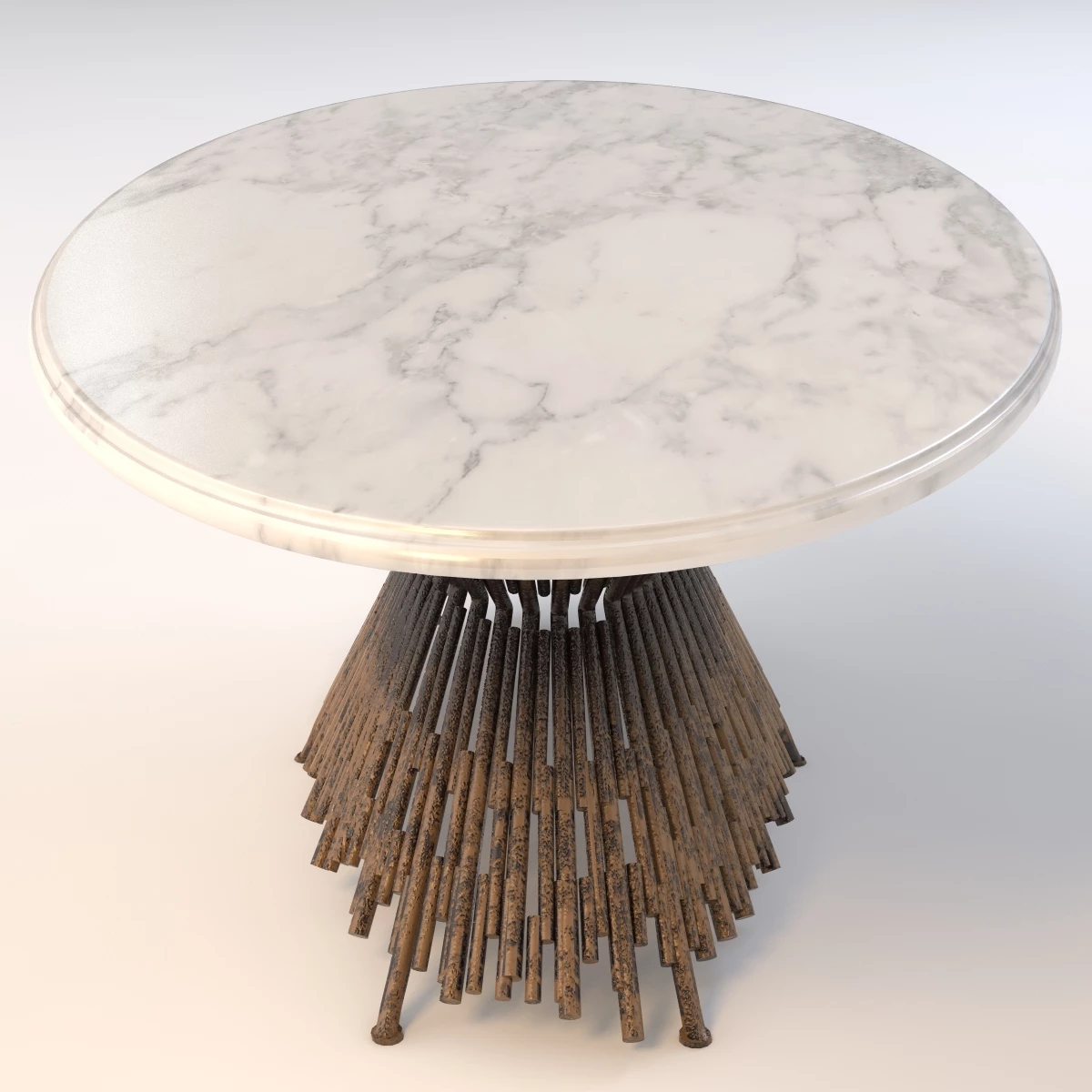 Pick Up Sticks Dining Table 3D Model_04