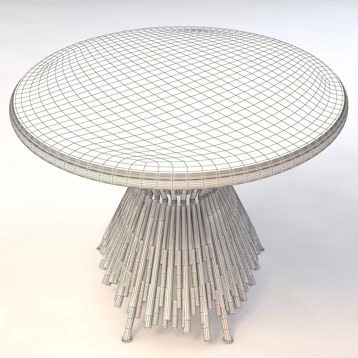 Pick Up Sticks Dining Table 3D Model_05