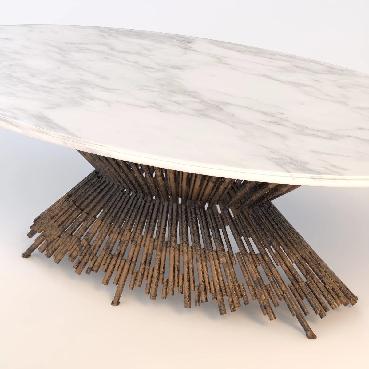 Pick Up Sticks Dining Table 3D Model_06