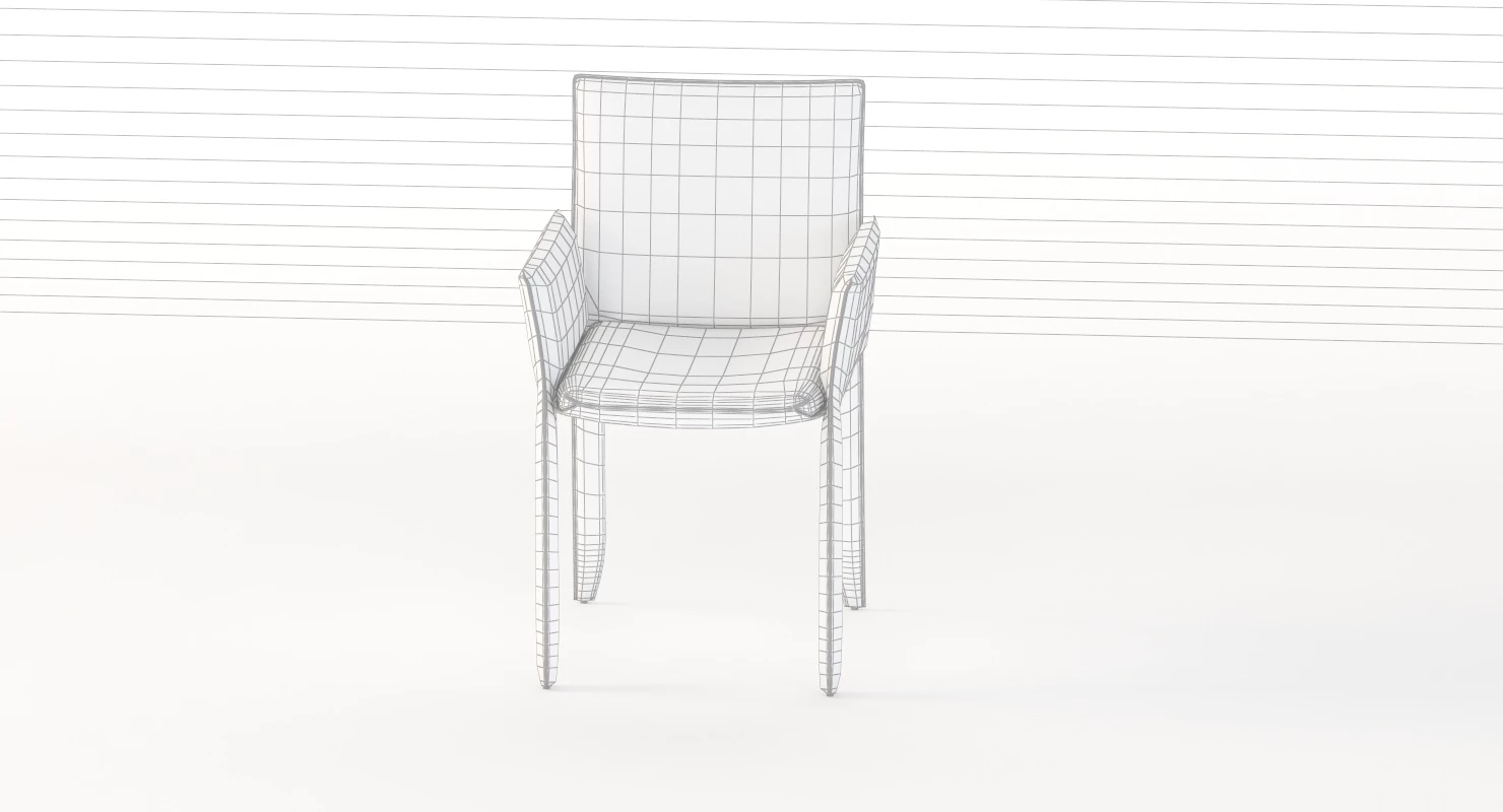Piuma Dining Armchair by Studio Kronos 3D Model_05