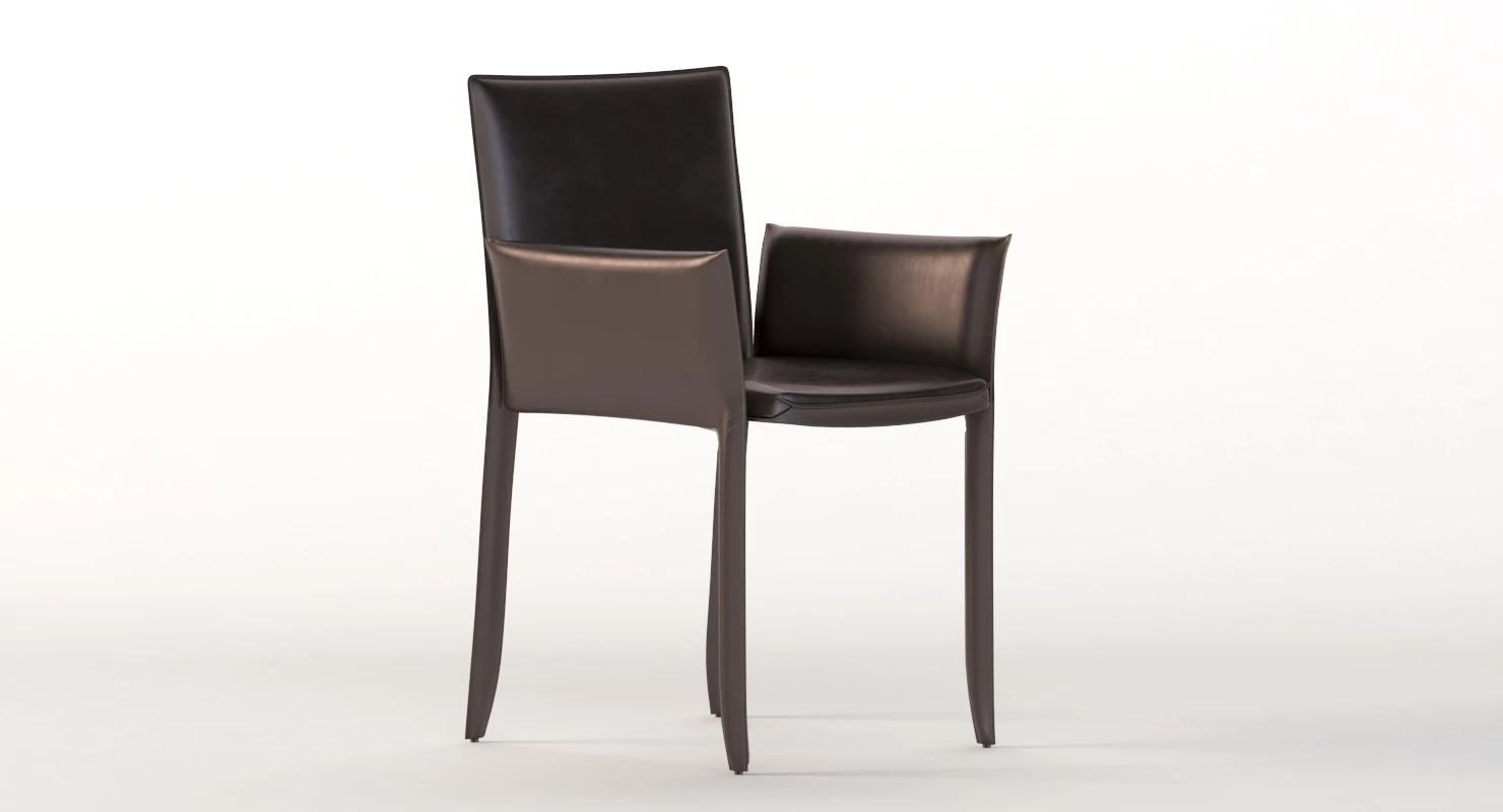 Piuma Dining Armchair by Studio Kronos 3D Model_010