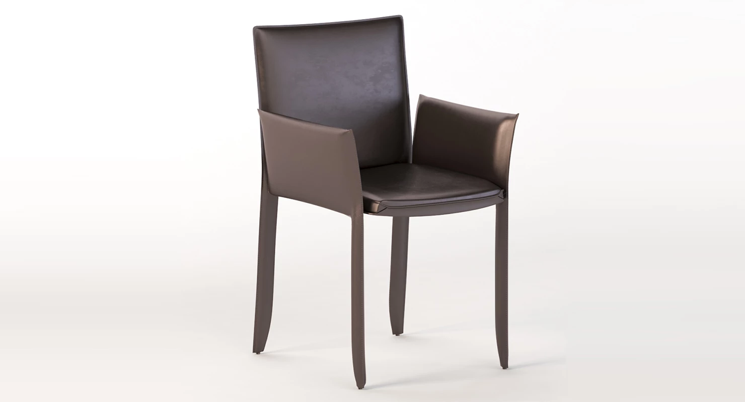 Piuma Dining Armchair by Studio Kronos 3D Model_01