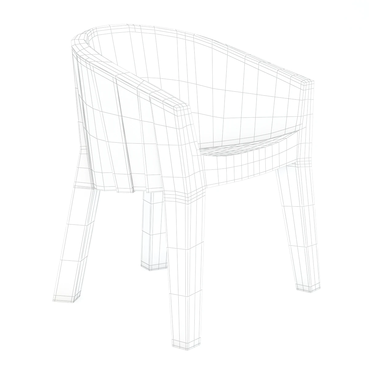 Plust Frozen Chair 3D Model_04