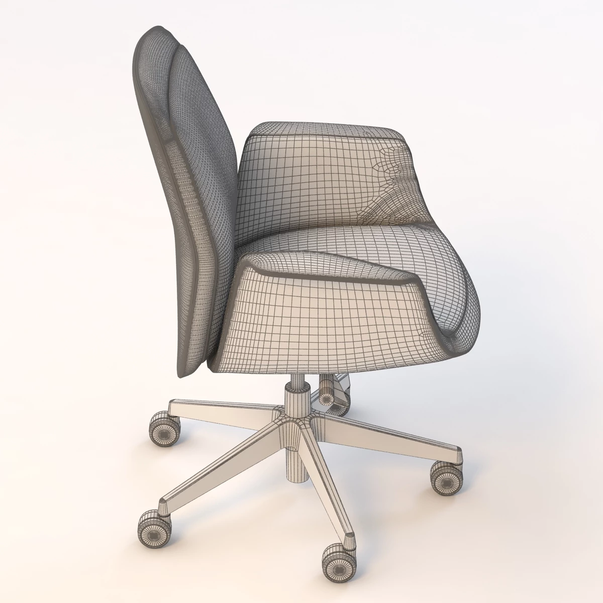 Poltronafrau Downtown Meeting Chair 3D Model_06