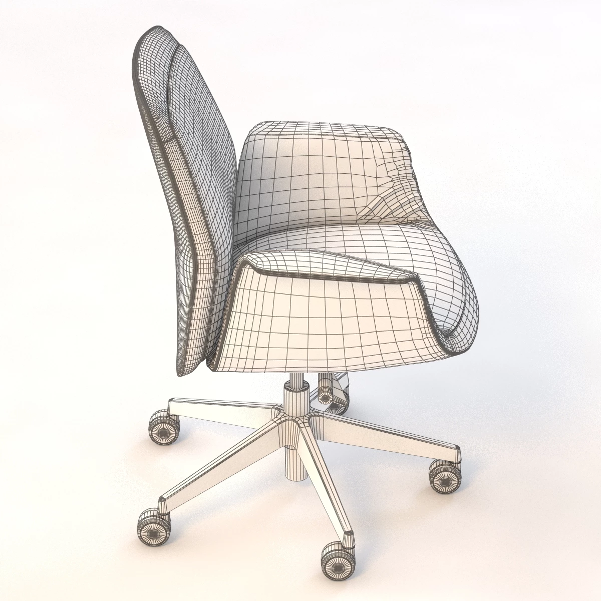 Poltronafrau Downtown Meeting Chair 3D Model_07