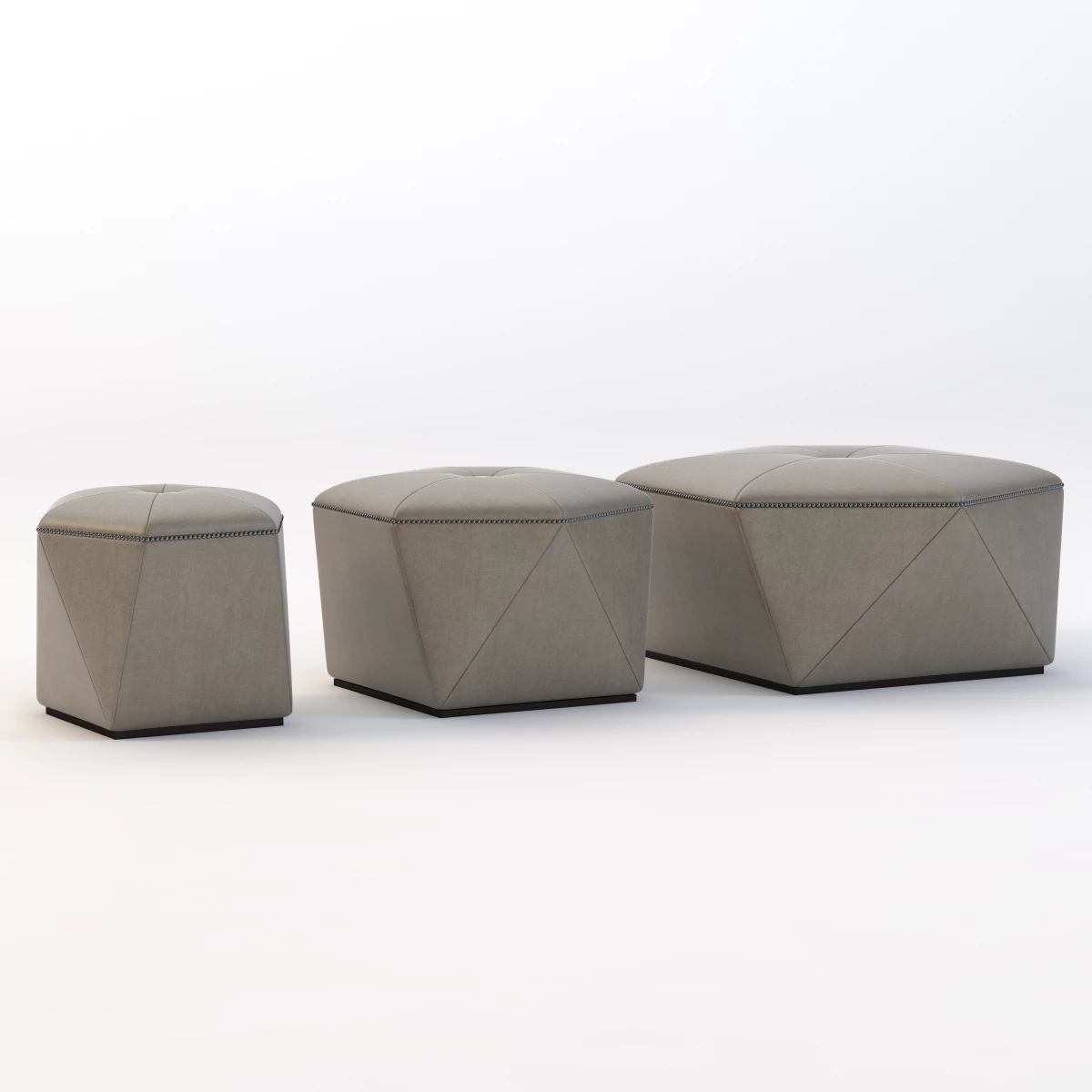 Portabello Ottoman 3D Model_01