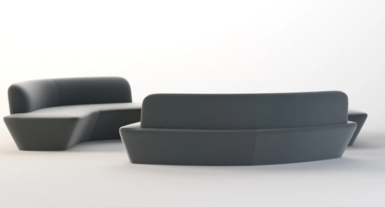 Q6 Modular Seating Element Sofa by Davis 3D Model_08