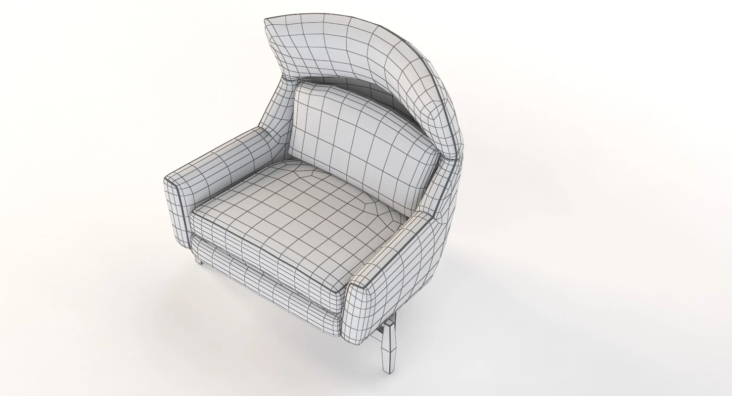 Ralph Pucci Jens Risom Big Chair 3D Model_012
