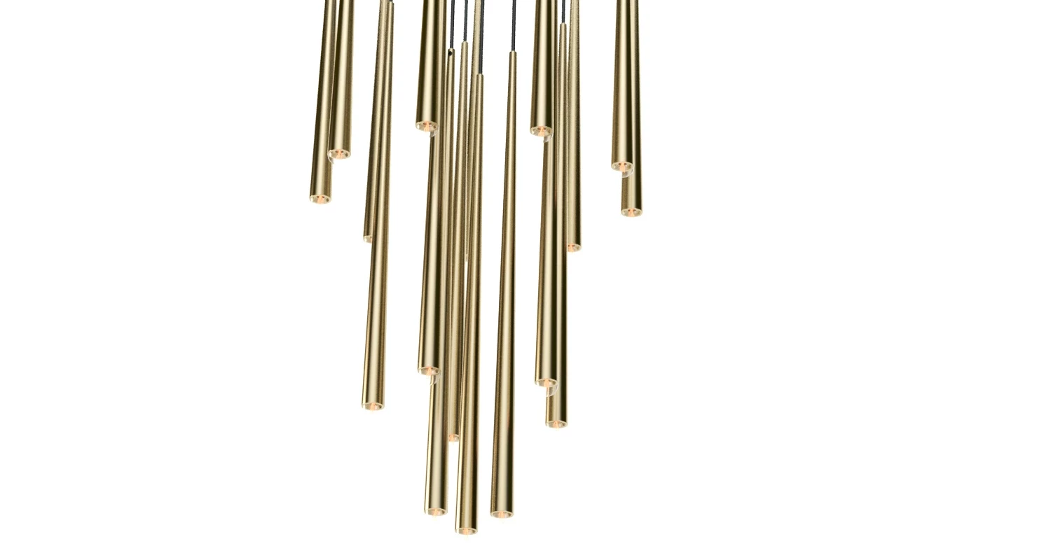 Restoration Hardware Aquitaine Round Contemporary Chandelier 3D Model_03