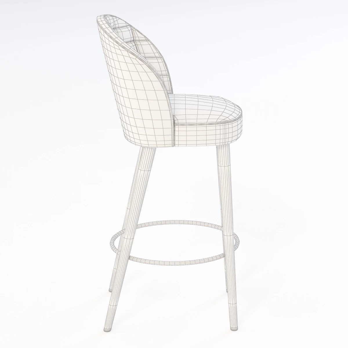 Rose 03084 Barstool 3D Model_08