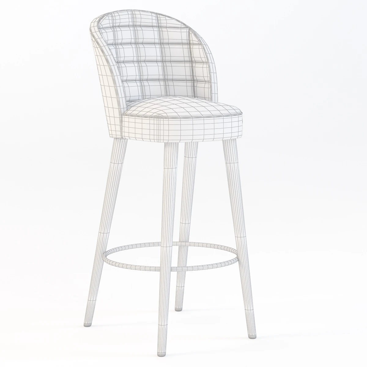 Rose 03084 Barstool 3D Model_04
