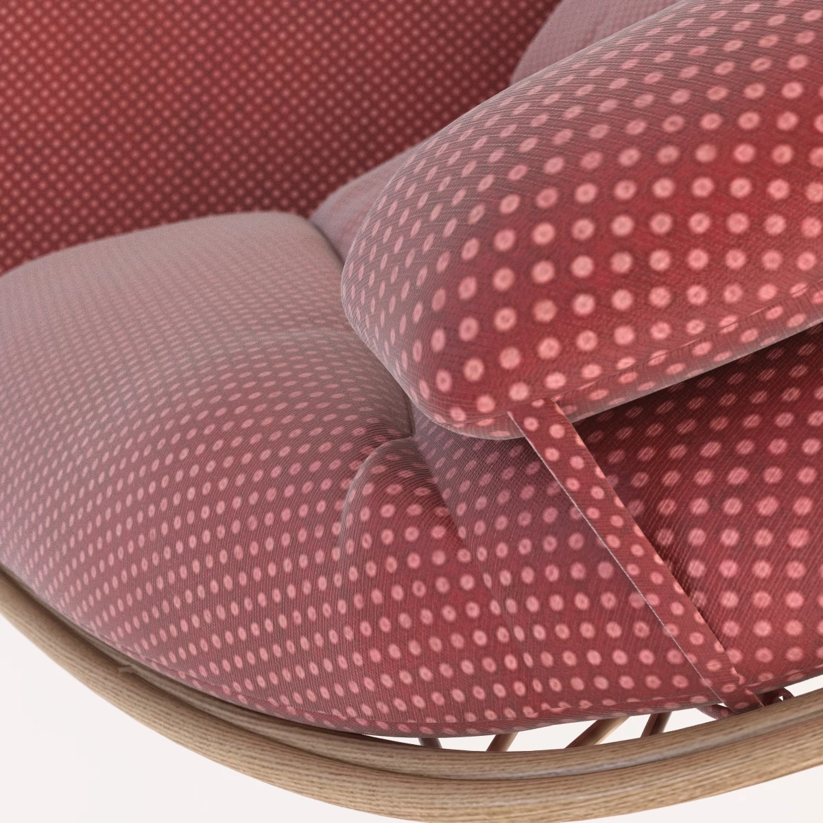 Saphir Outdoor Patio Garden Seat With Ottoman 3D Model_011