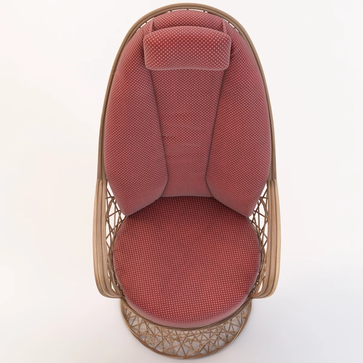 Saphir Outdoor Patio Garden Seat With Ottoman 3D Model_06