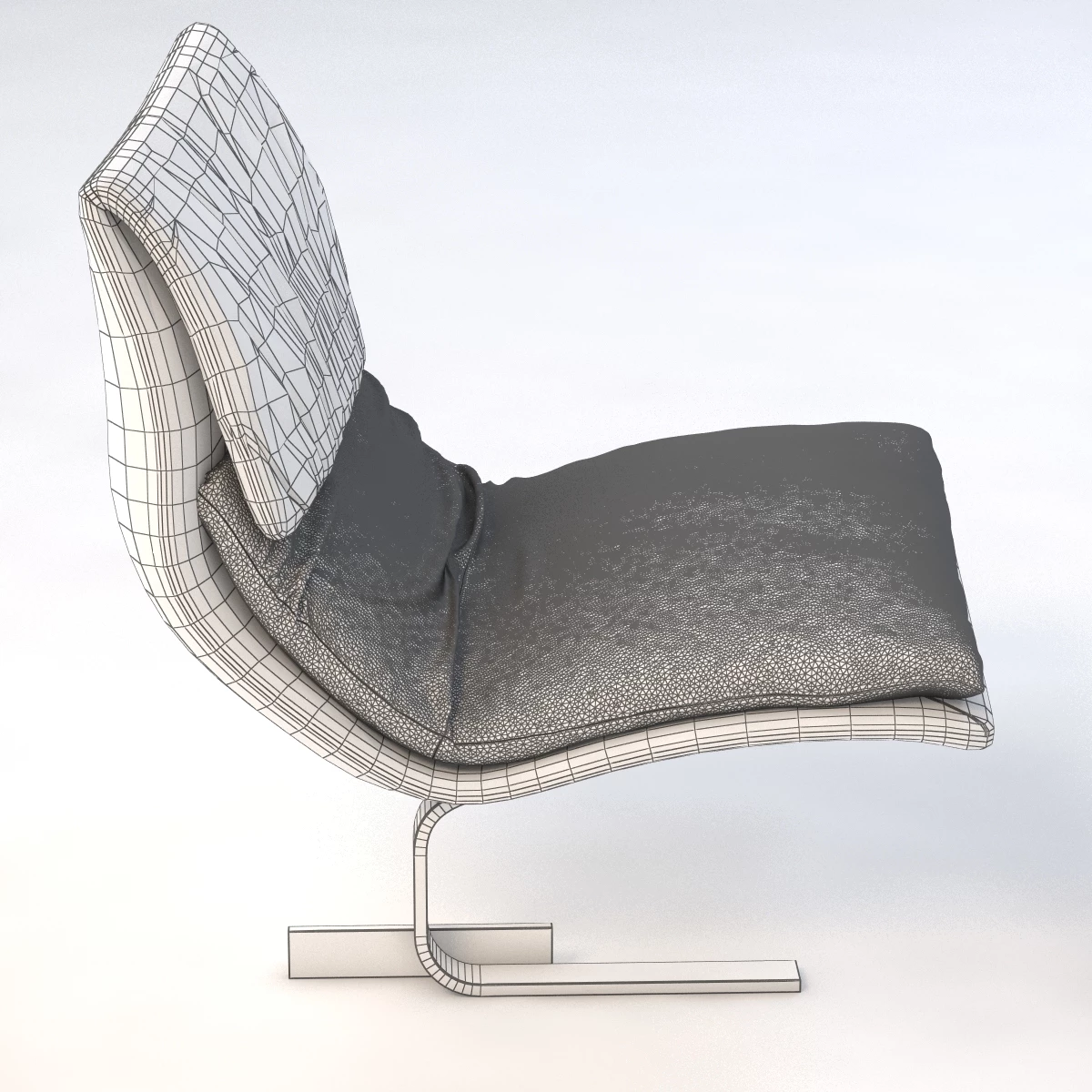 Saporiti Italia Onda Lounge Chair 3D Model_07