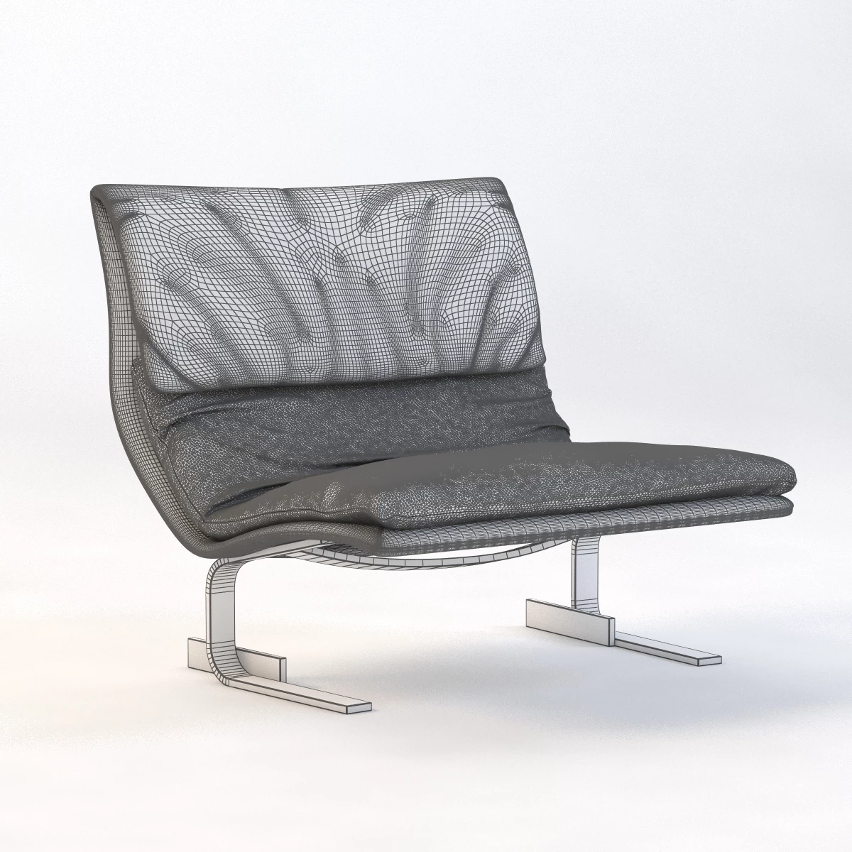 Saporiti Italia Onda Lounge Chair 3D Model_03