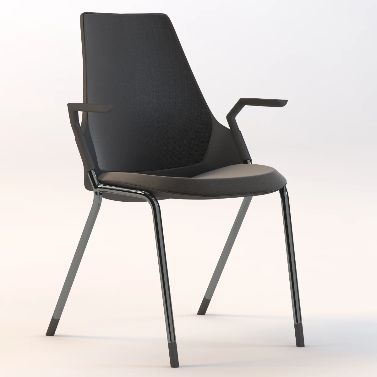 Sayl Side Chair 4 Leg Base 3D Model_01
