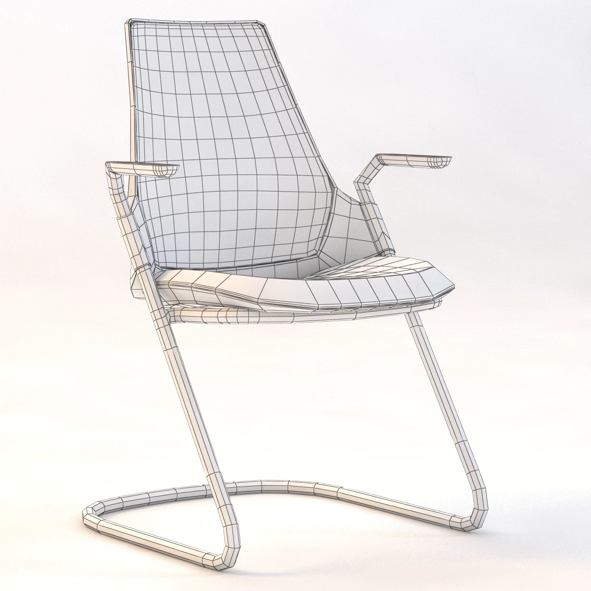 Sayl Side Chair Sled Base 3D Model_04