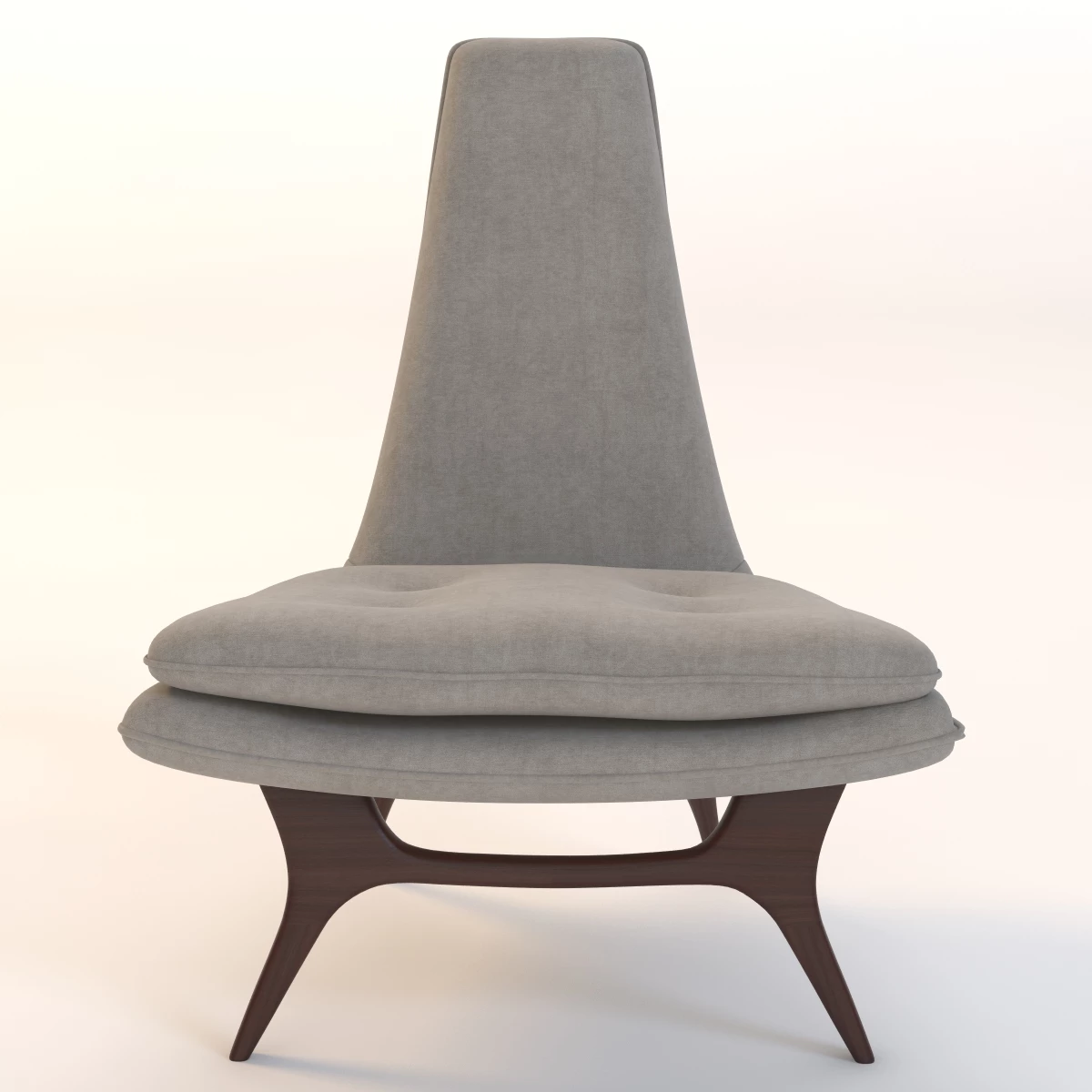 Sculptural Lounge Chair by Karpen 3D Model_011