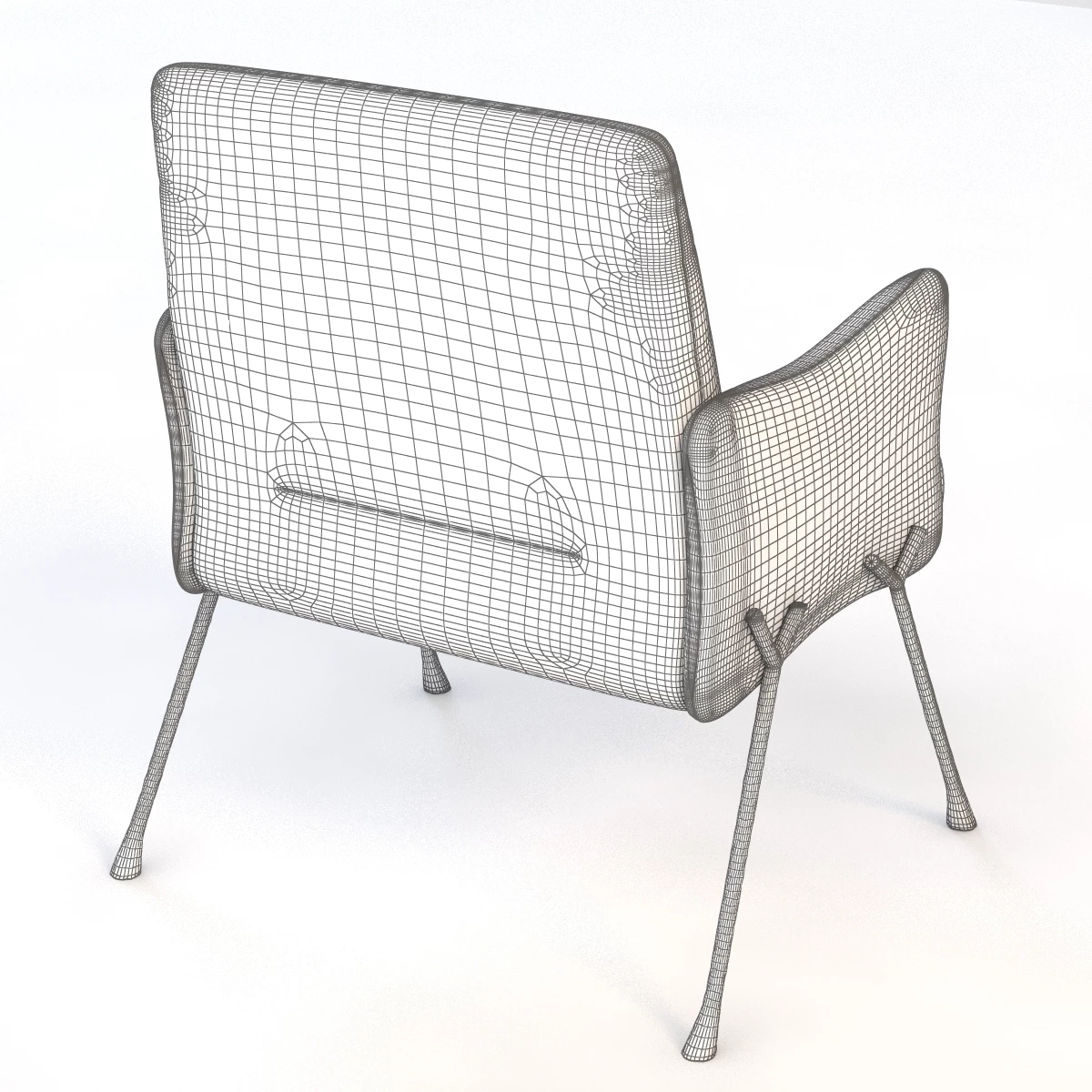 Serpentine Armchair 3D Model_06