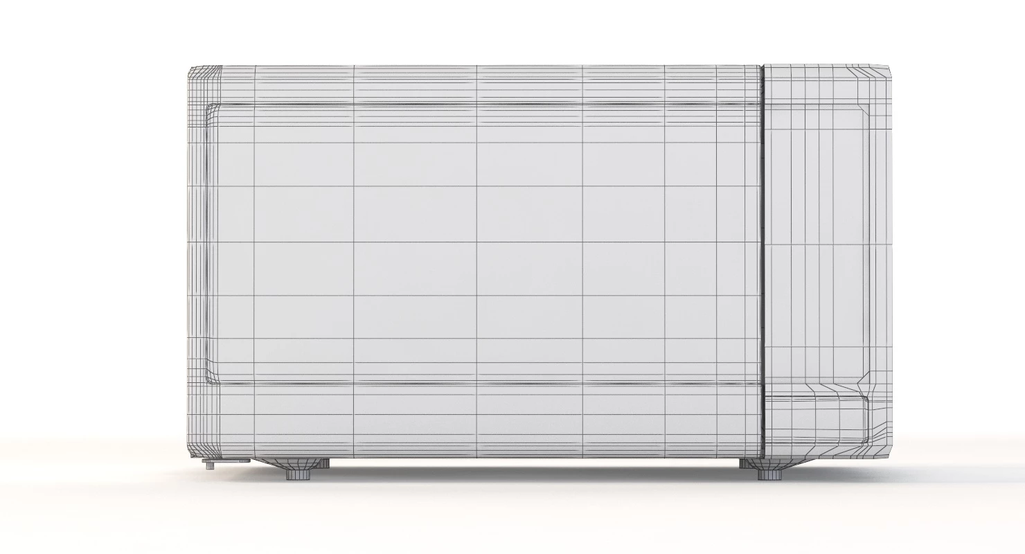 Sharp Carousel 1000w Countertop Microwave Oven With Popcorn Preset 3D Model_011