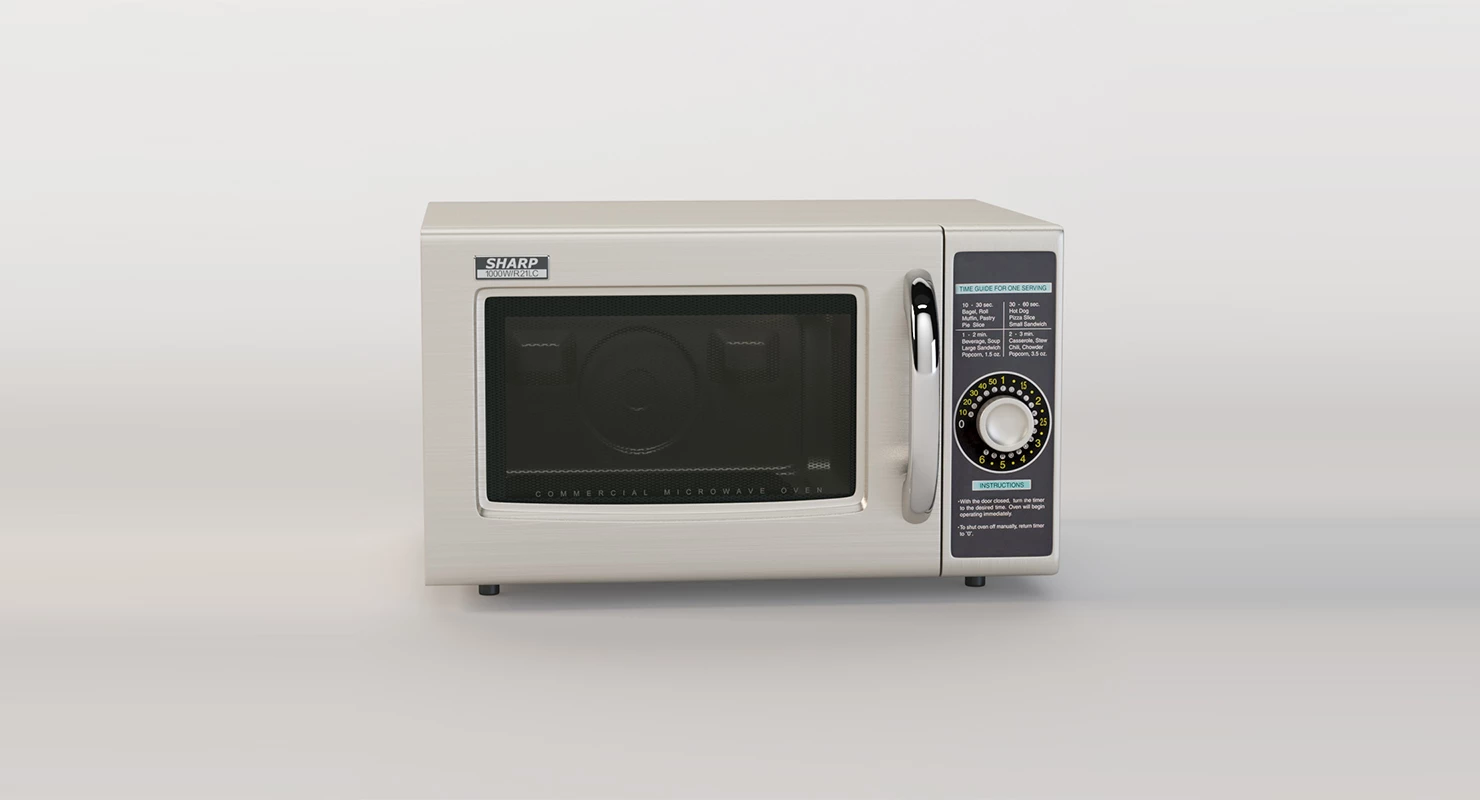 Sharp Medium Duty Commercial Microwave 3D Model_01