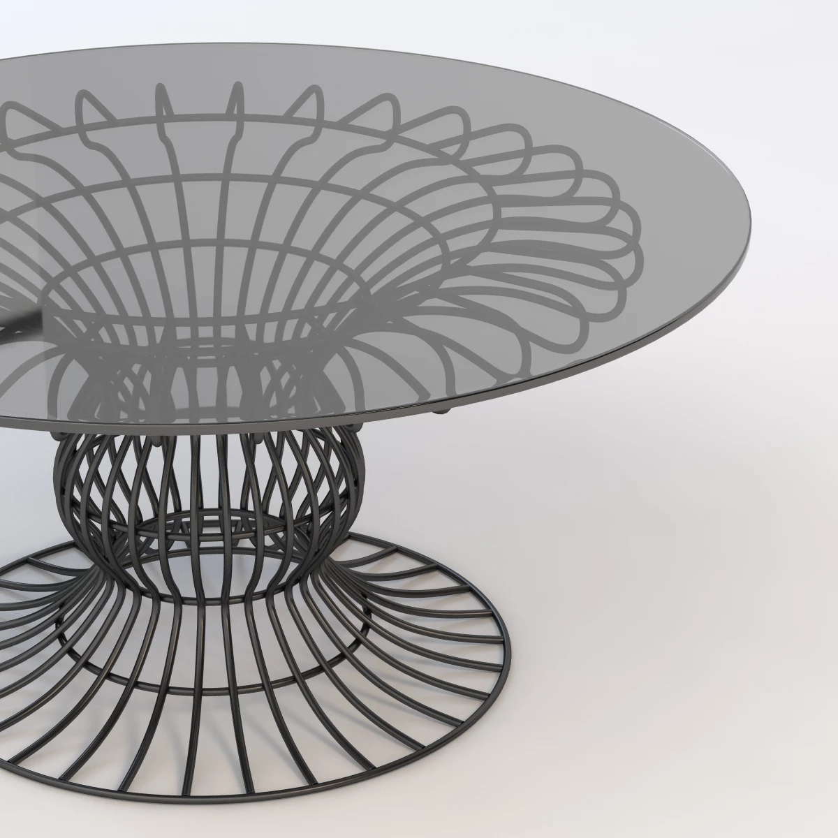 Sorio Round garden table 3D Model_05