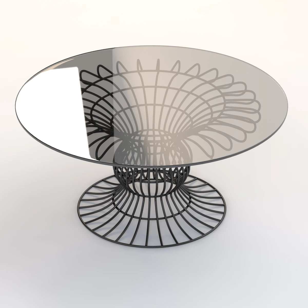 Sorio Round garden table 3D Model_08