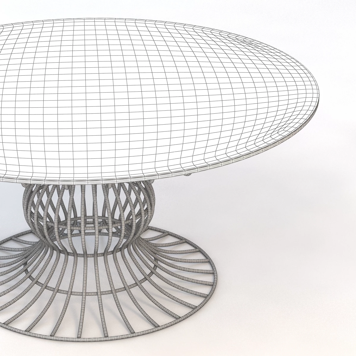 Sorio Round garden table 3D Model_06